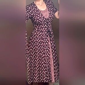 Vintage Y2K Prairie Dress /Witchy Vibes/ Corset Style front & back